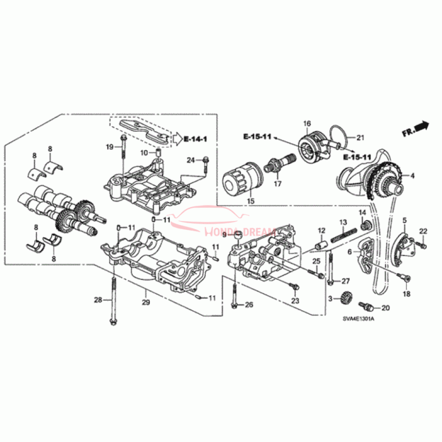 PUMP ASSY,OIL (15100-RBC-016) - 1