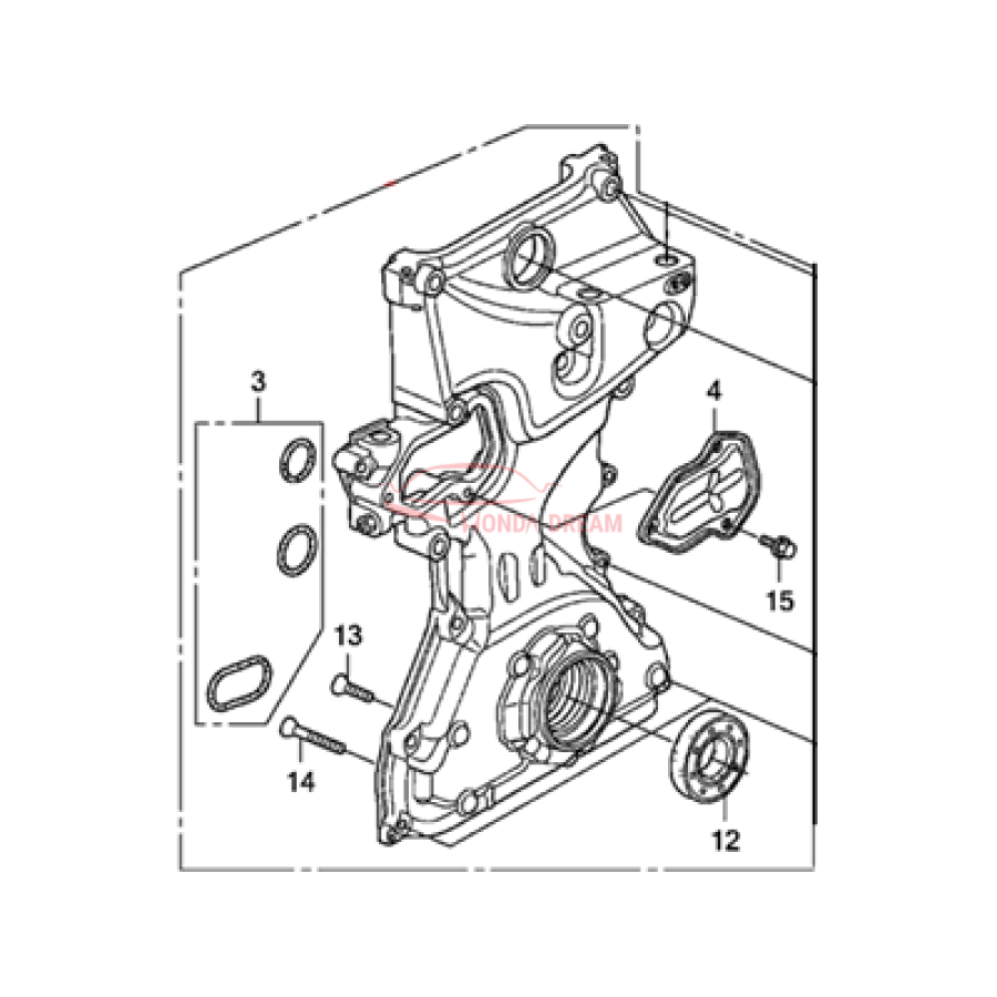 PUMP ASSY,OIL (15100-RNC-T01) - 2