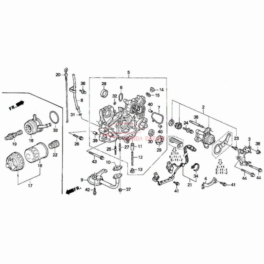 Маслозабірник системи змащування двигуна (15220-P0A-C00) - 1