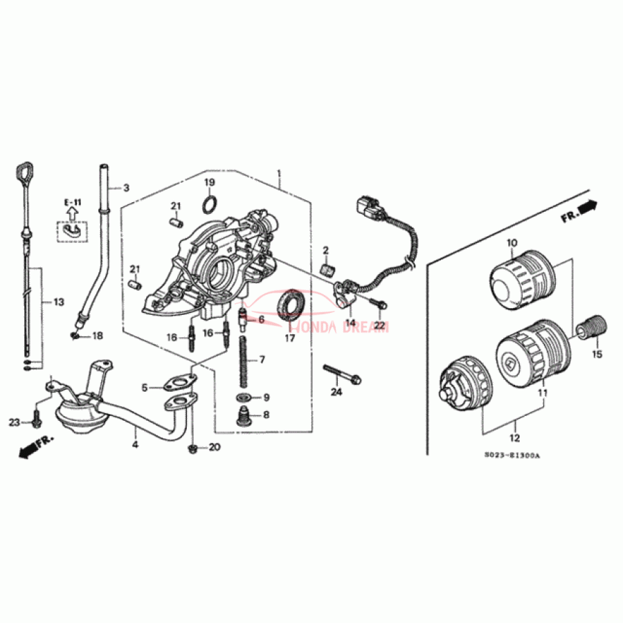 STRAINER COMP,OIL (15220-P2A-000) - 1