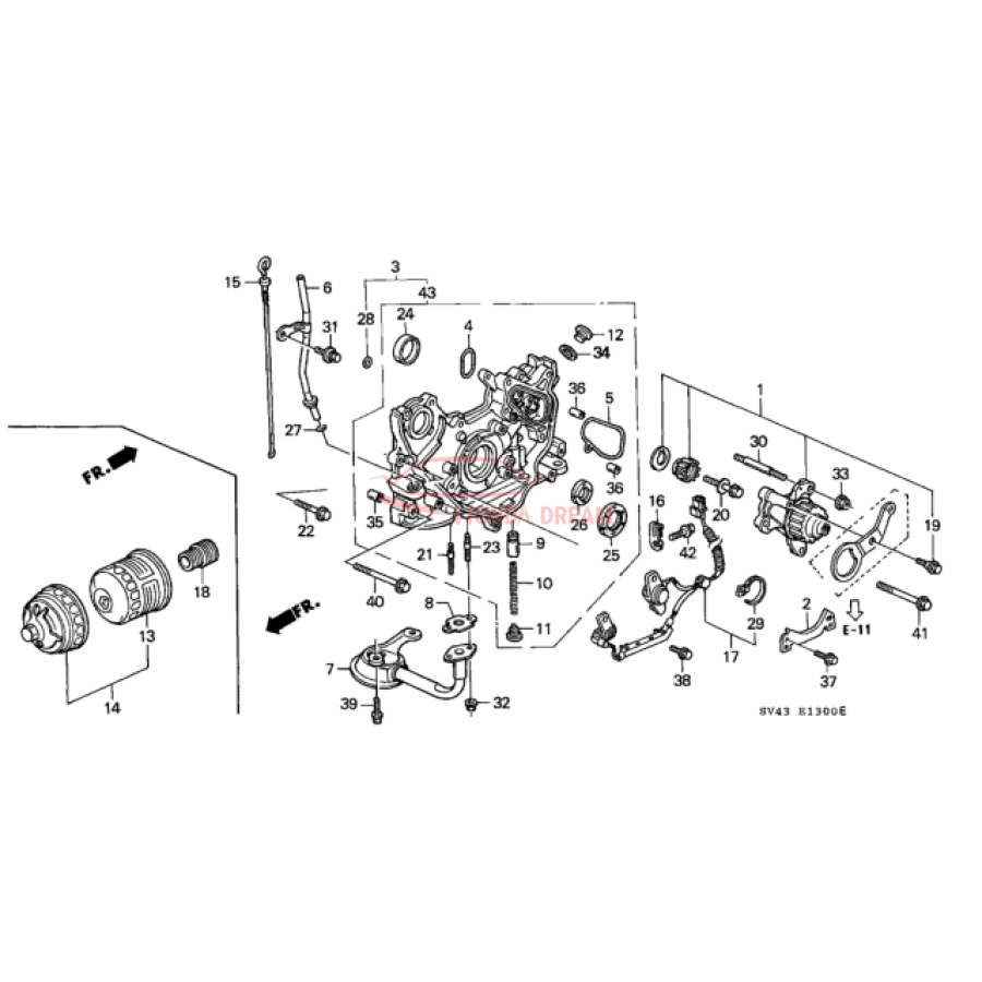 STRAINER COMP,OIL (15220-PT0-000) - 2