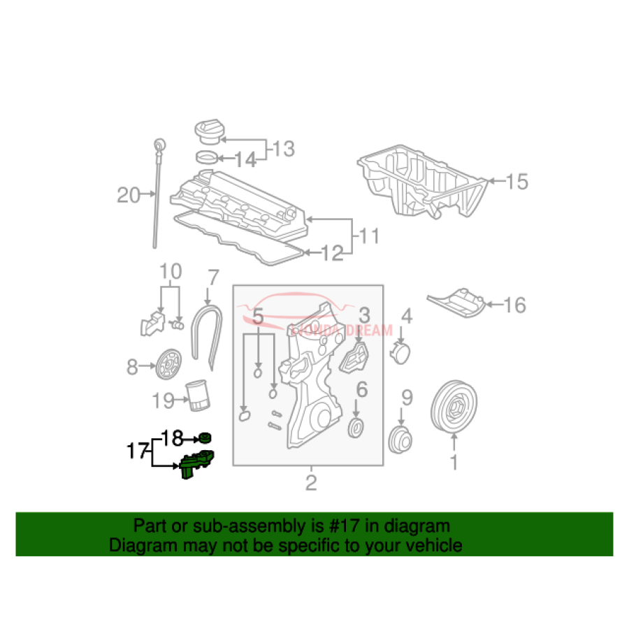 STRAINER COMP,OIL (15220-RNA-A01) - 2