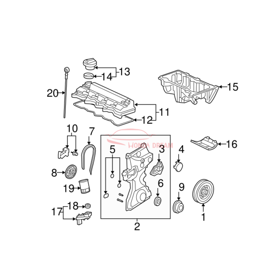 STRAINER COMP,OIL (15220-RNA-A01) - 3