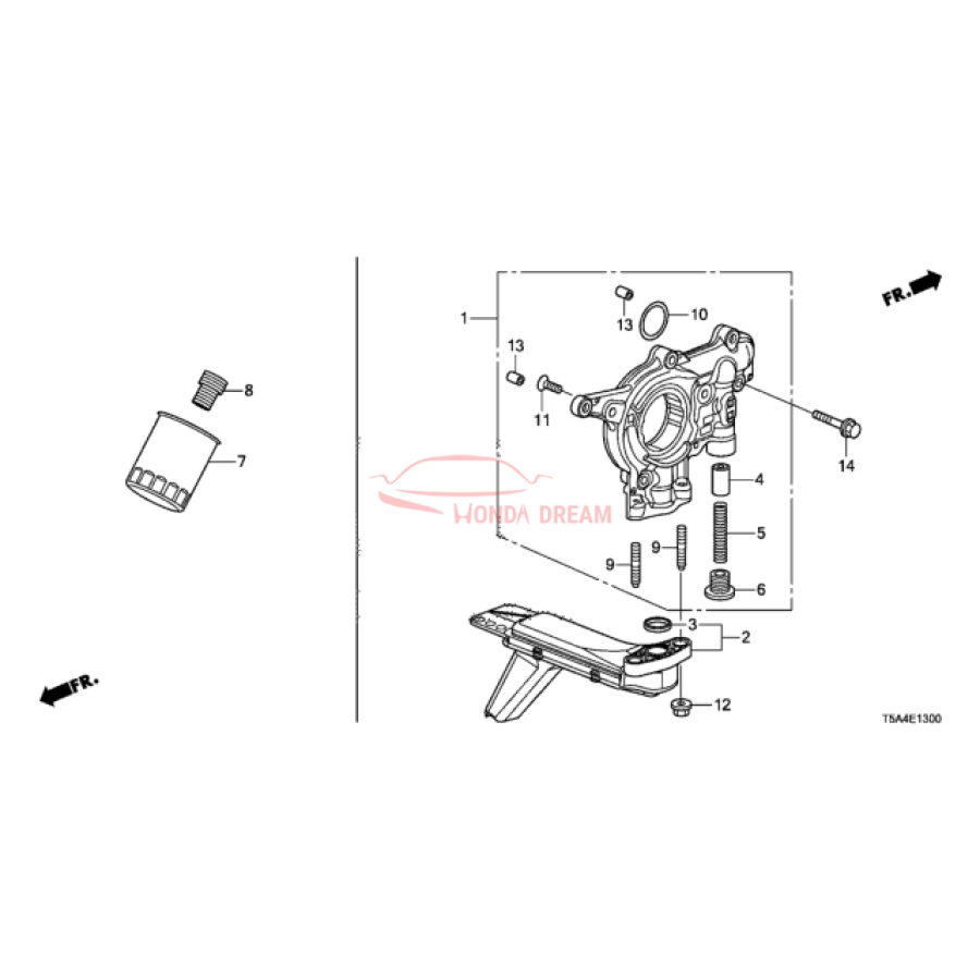 GASKET,OIL STRAIN (15221-5R0-005) - 2