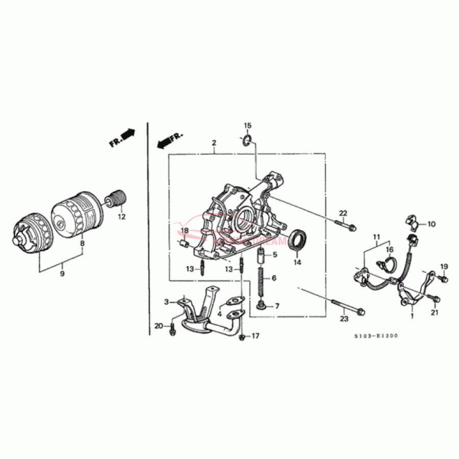 PKG, OIL STRAINER (15221-PW0-S01) - 1