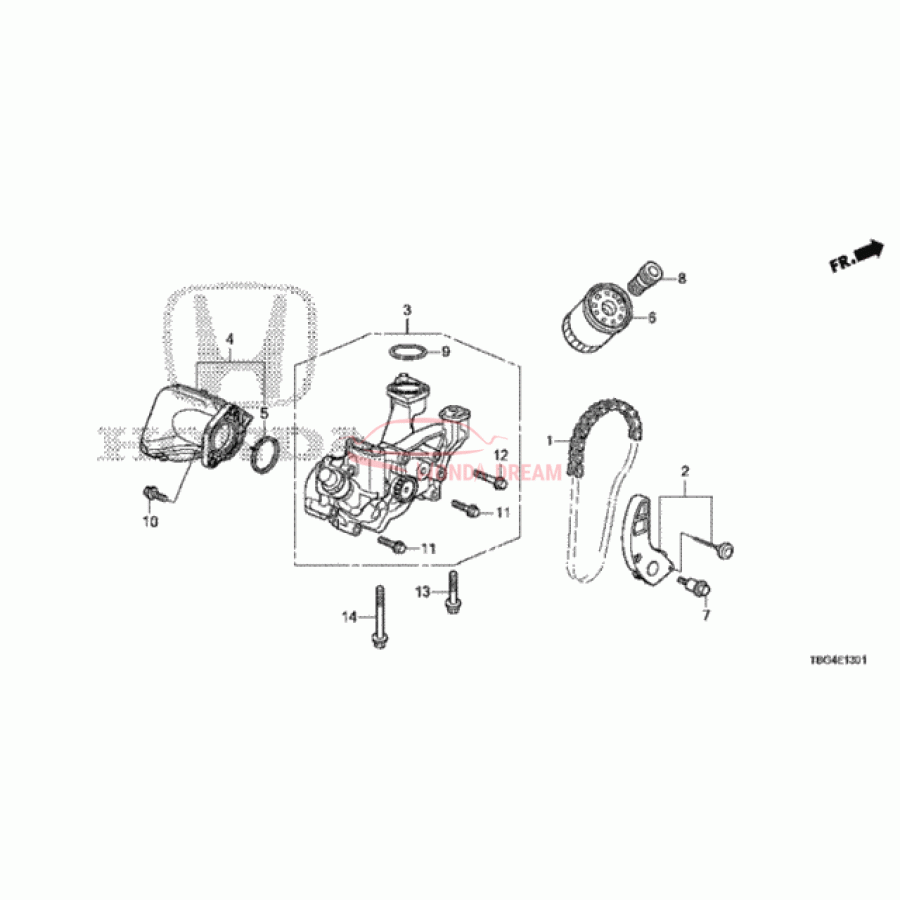 GASKET,OIL STRAIN (15221-RPY-G01) - 1