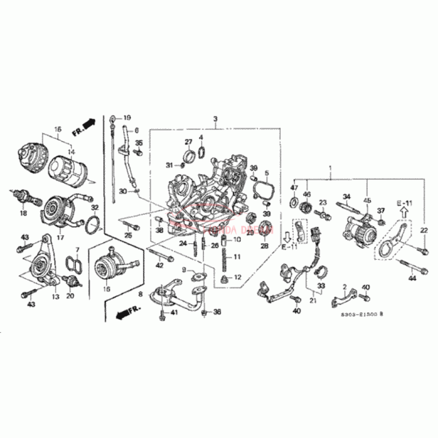 BASE,OIL FILTER (15301-P5P-000) - 1