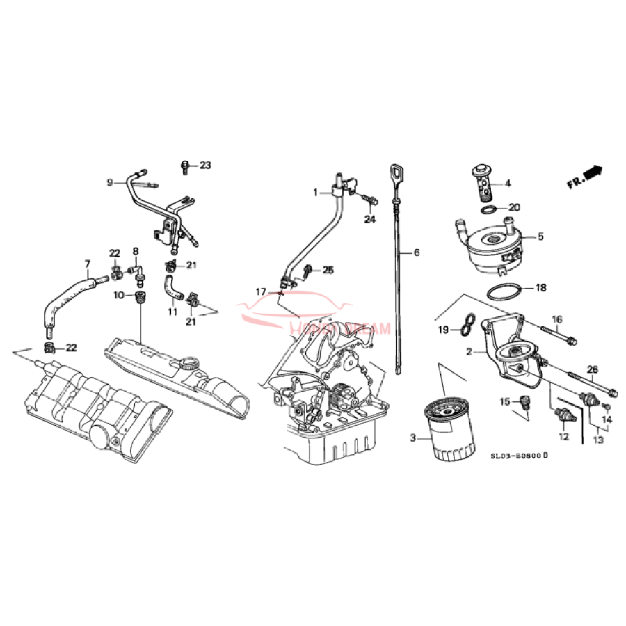 BASE,OIL FILTER (15301-PR7-A00) - 2