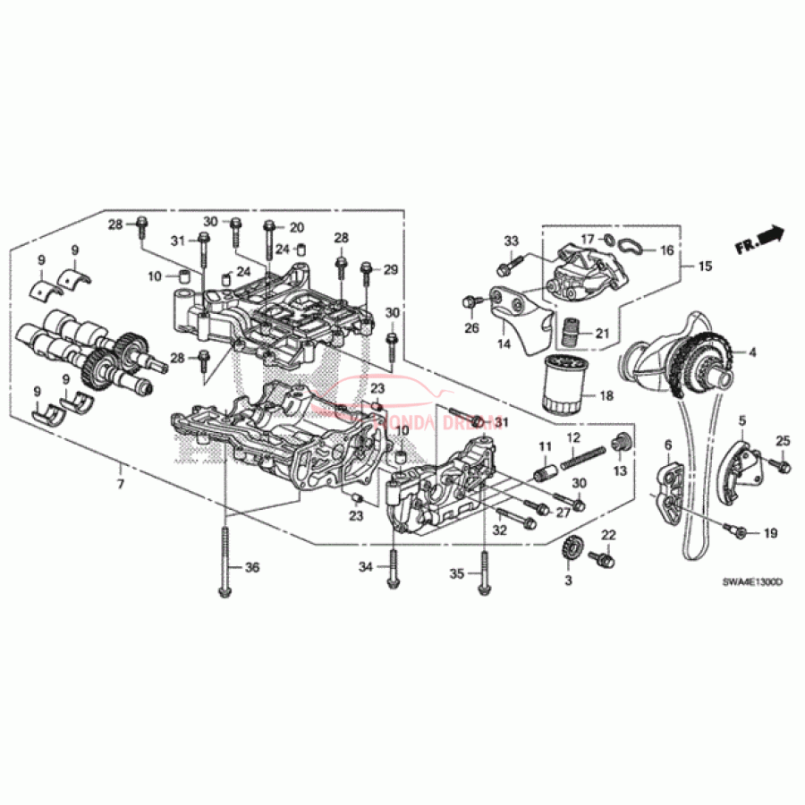 Gasket, Oil Filter Base (15312-RZA-003) - 1