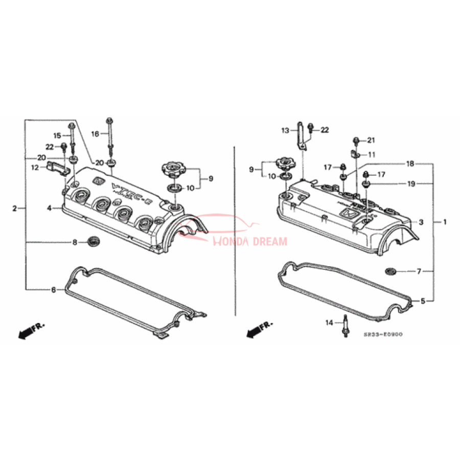 Кришка маслозаливного отвору (15610-PC6-000) - 1