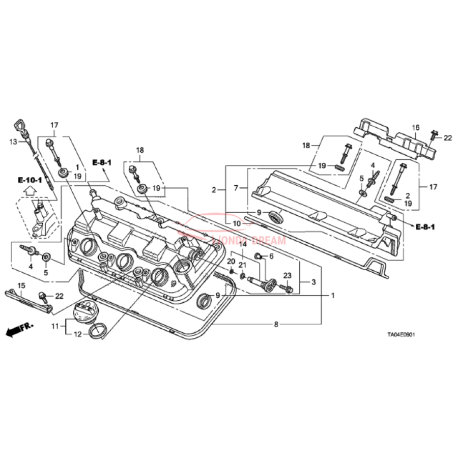 Cap Assembly, Oil Filler (15610-R70-A00) - 2