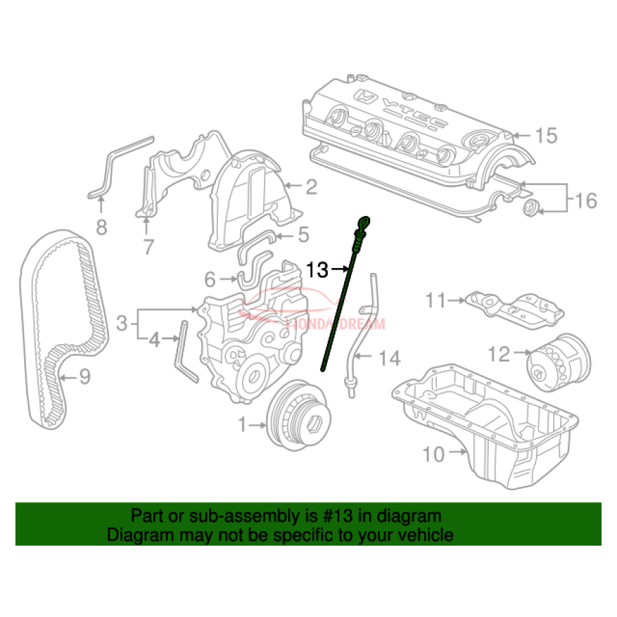 Gauge Complete, Oil Level (15650-P0A-013) - 2