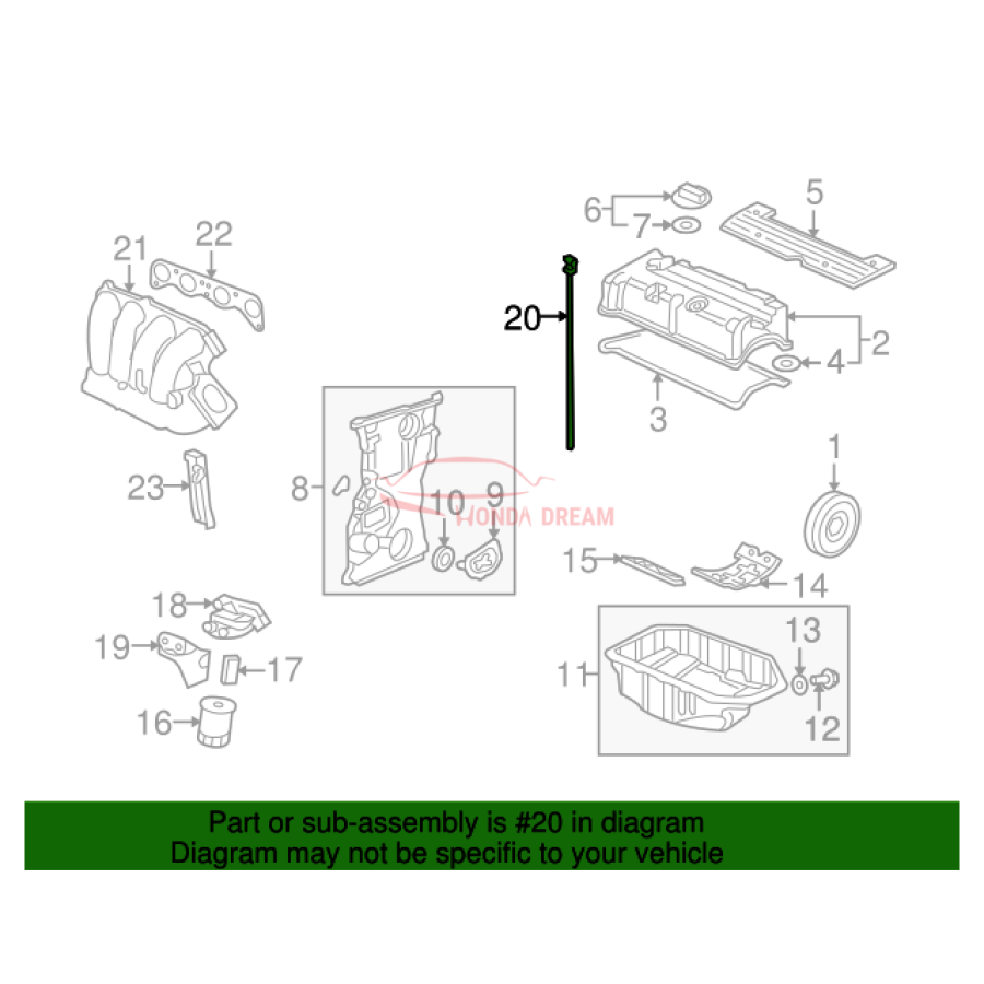 Gauge Complete, Oil Level (15650-R11-A01) - 2