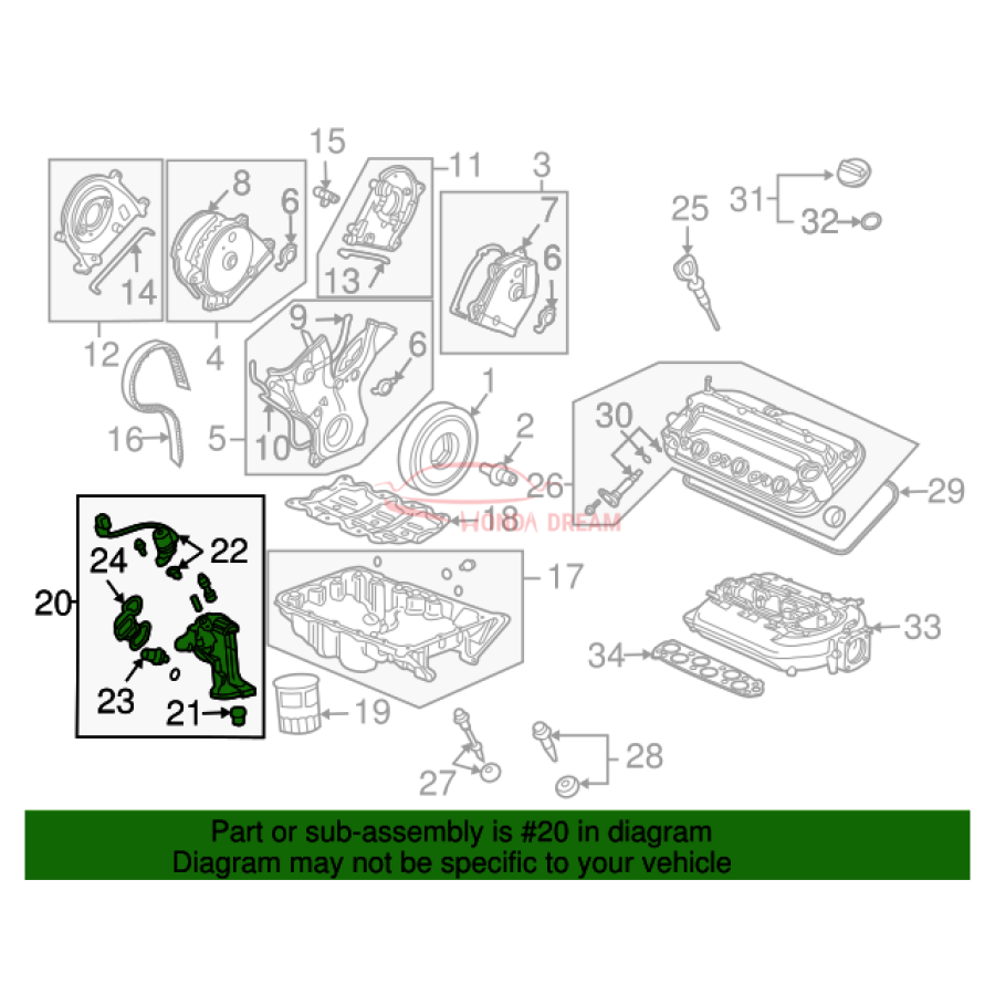 VALVE ASSY,SPOOL (15811-RCA-A01) - 2