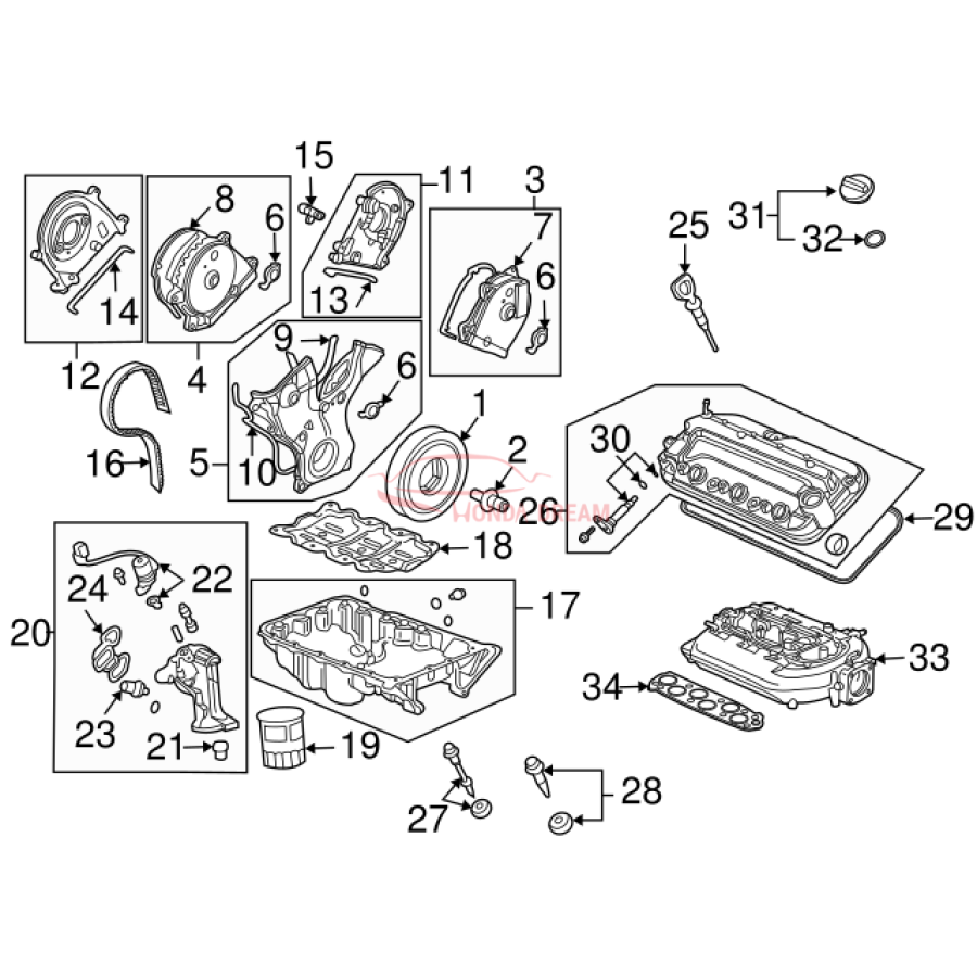 VALVE ASSY,SPOOL (15811-RCA-A01) - 3