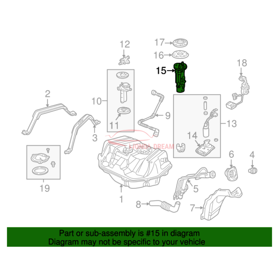 Fuel filter (16010-S4K-A00) - 3