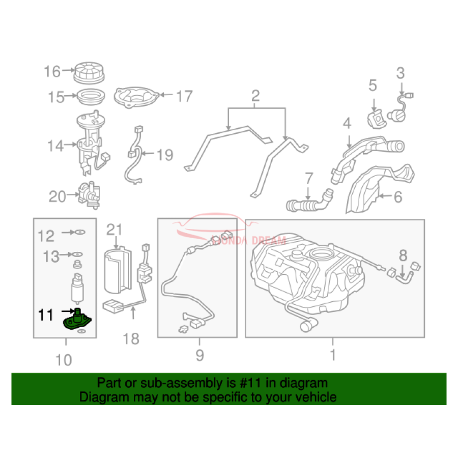 Fuel filter (16010-SDR-L30) - 3