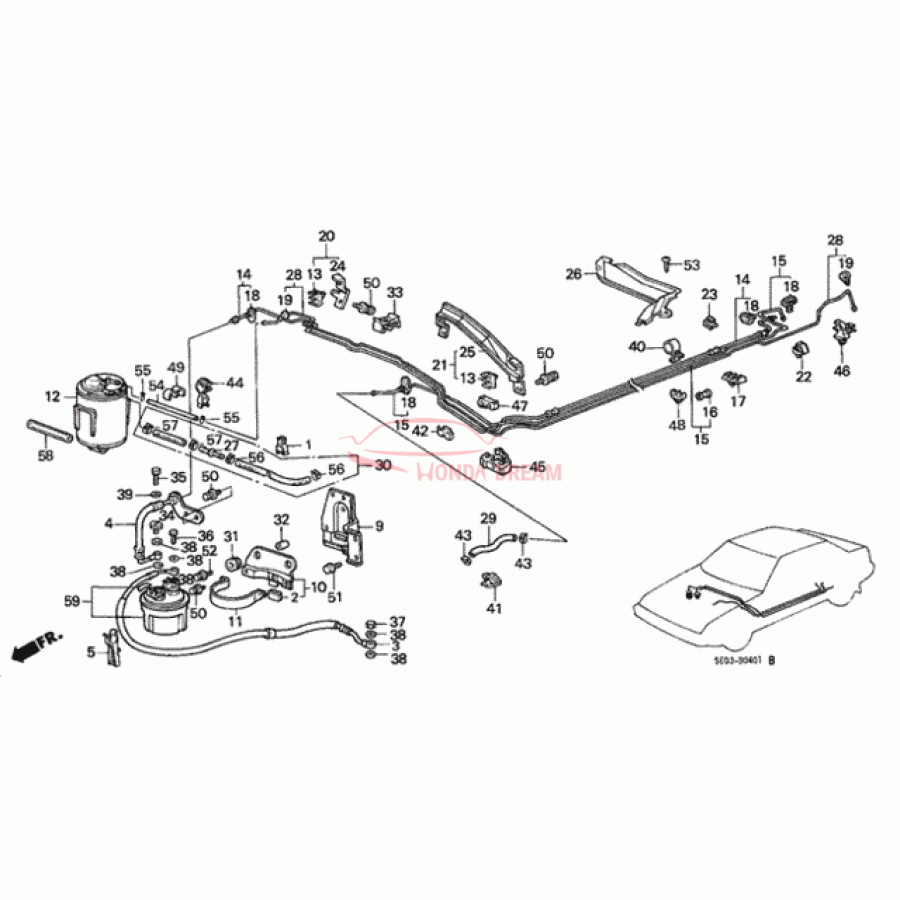 Fuel filter (16010-SE0-K51) - 1