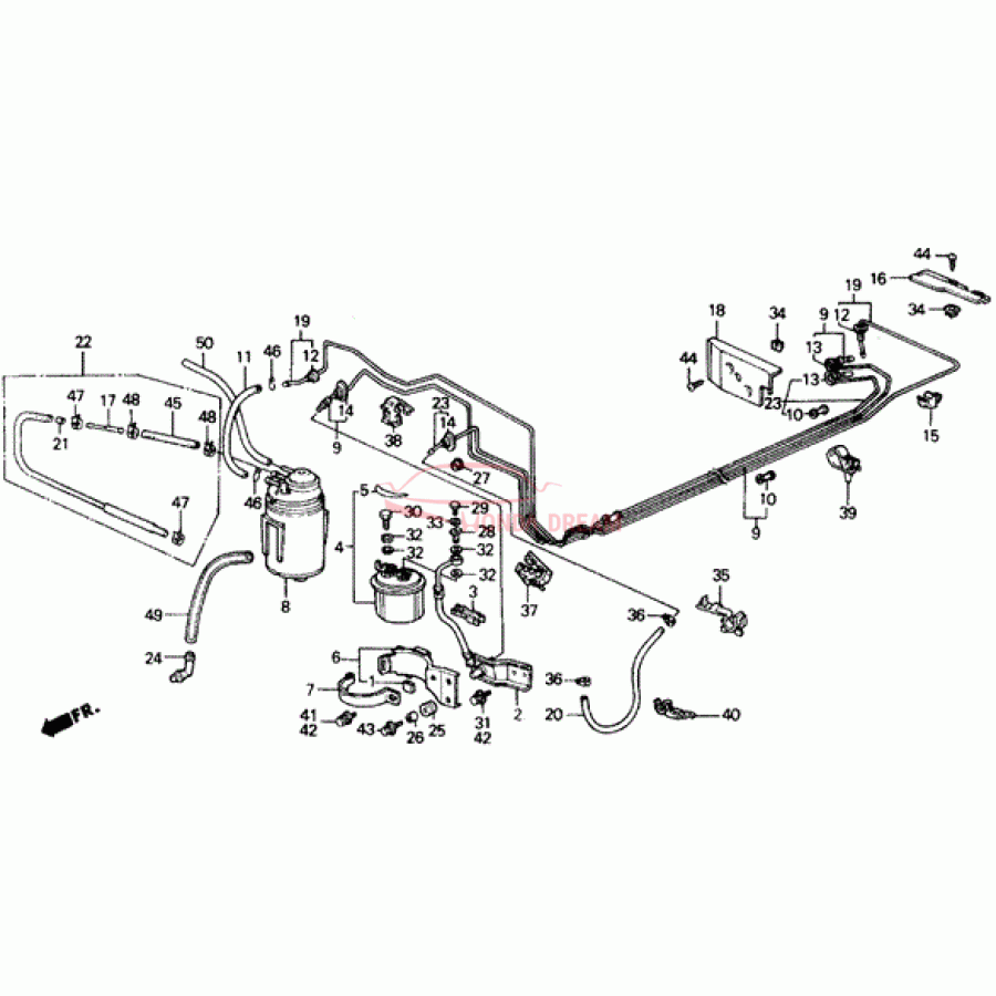 Fuel filter (16010-SF1-K52) - 1