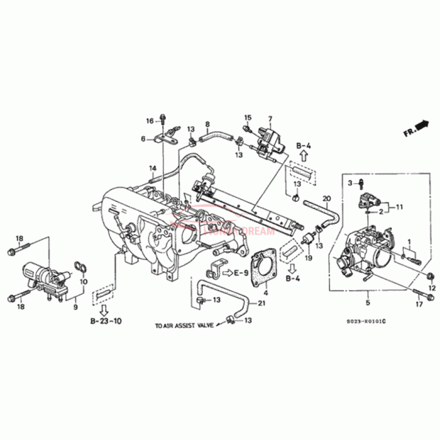 THROTTLEBODY ASSY (16400-P2M-Q01) - 1