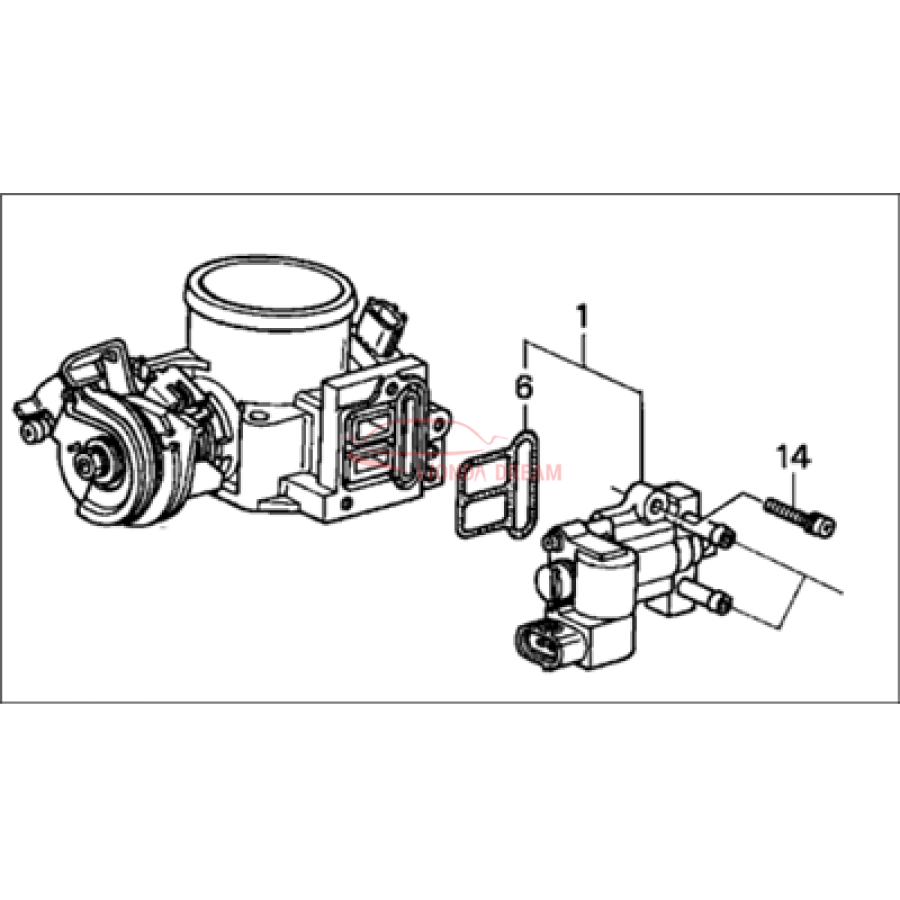 THROTTLEBODY ASSY (16400-PLM-A01) - 1