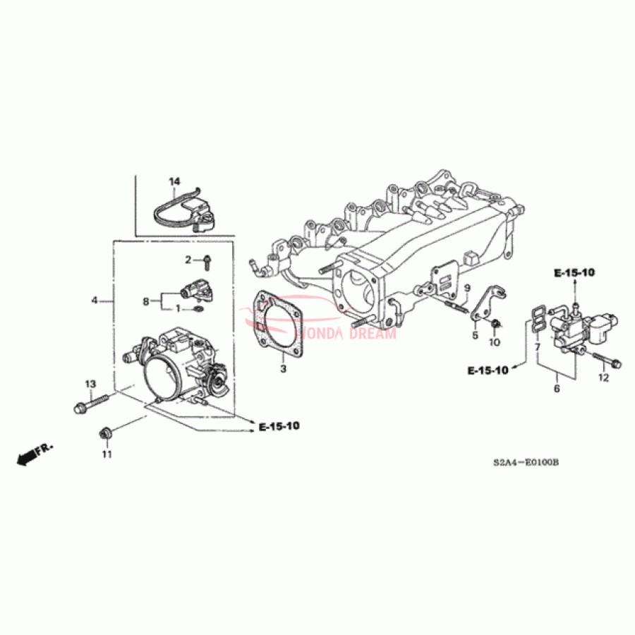 THROTTLE BODY ASS (16400-PZX-A01) - 1