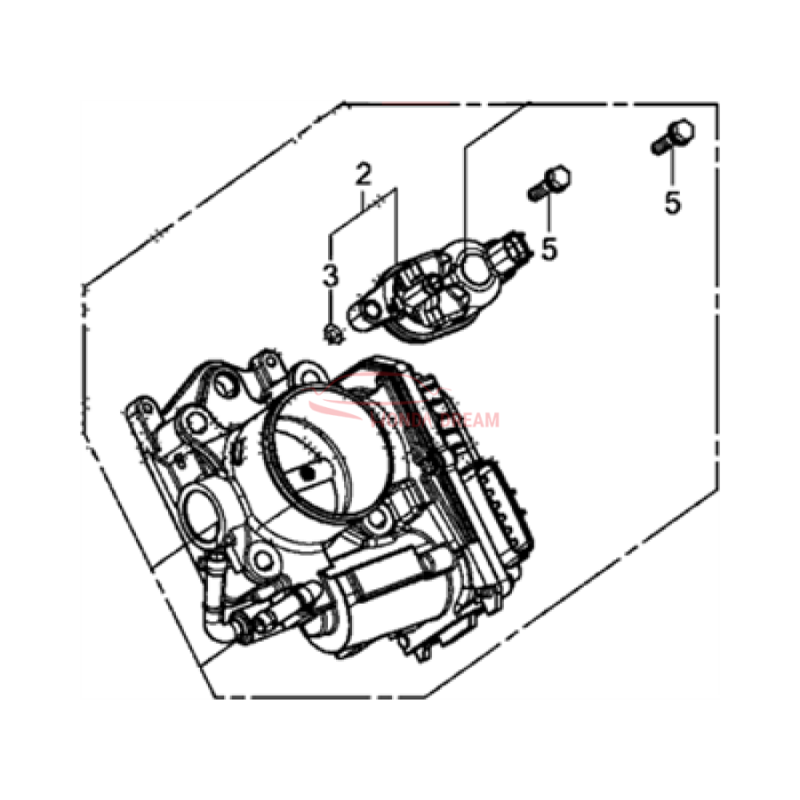 Дросельна заслінка (16400-R1A-A01) - 2