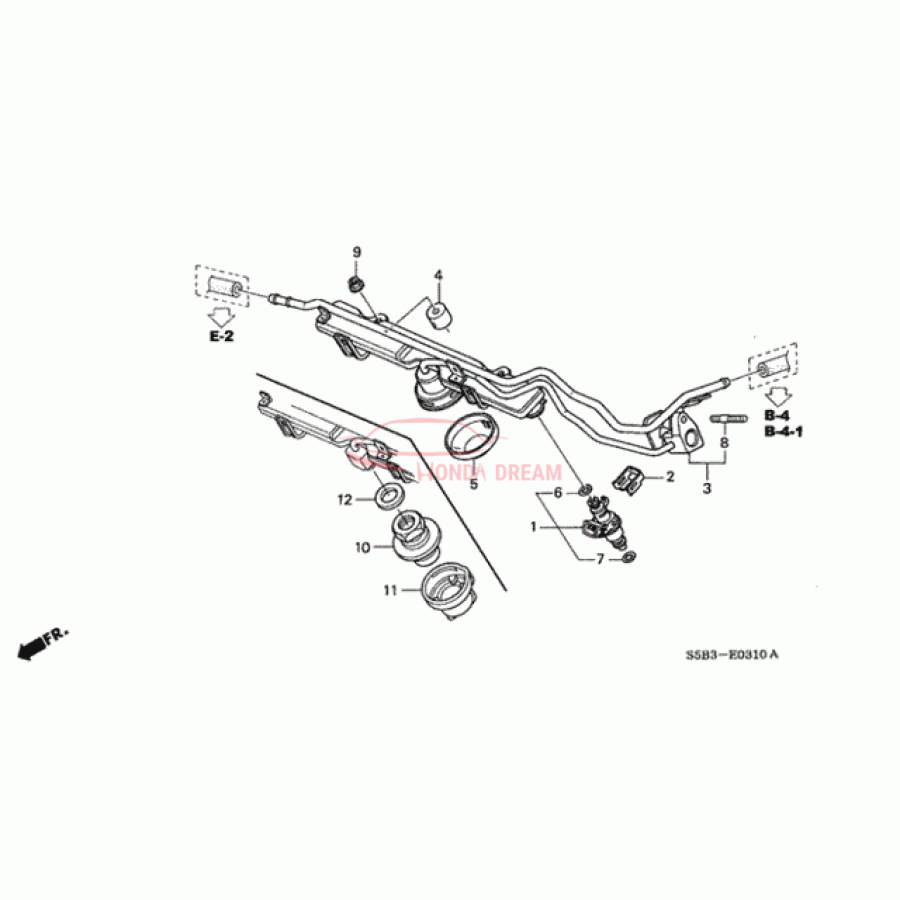 INJECTOR ASSY,FUE (16450-PWA-003) - 1