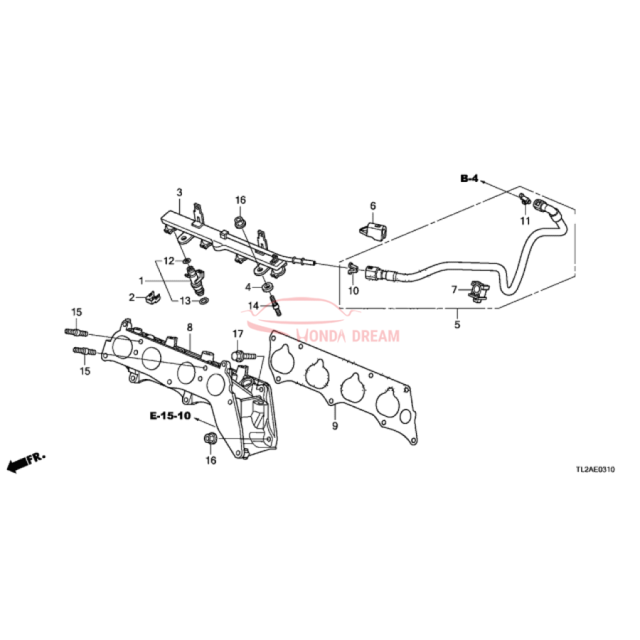 INJECTOR ASSY,FUE (16450-R40-A01) - 1