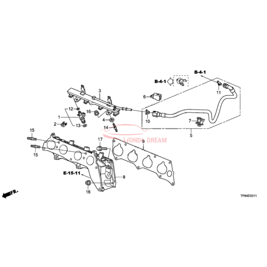 INJECTOR ASSY,FUE (16450-R5A-J01) - 2