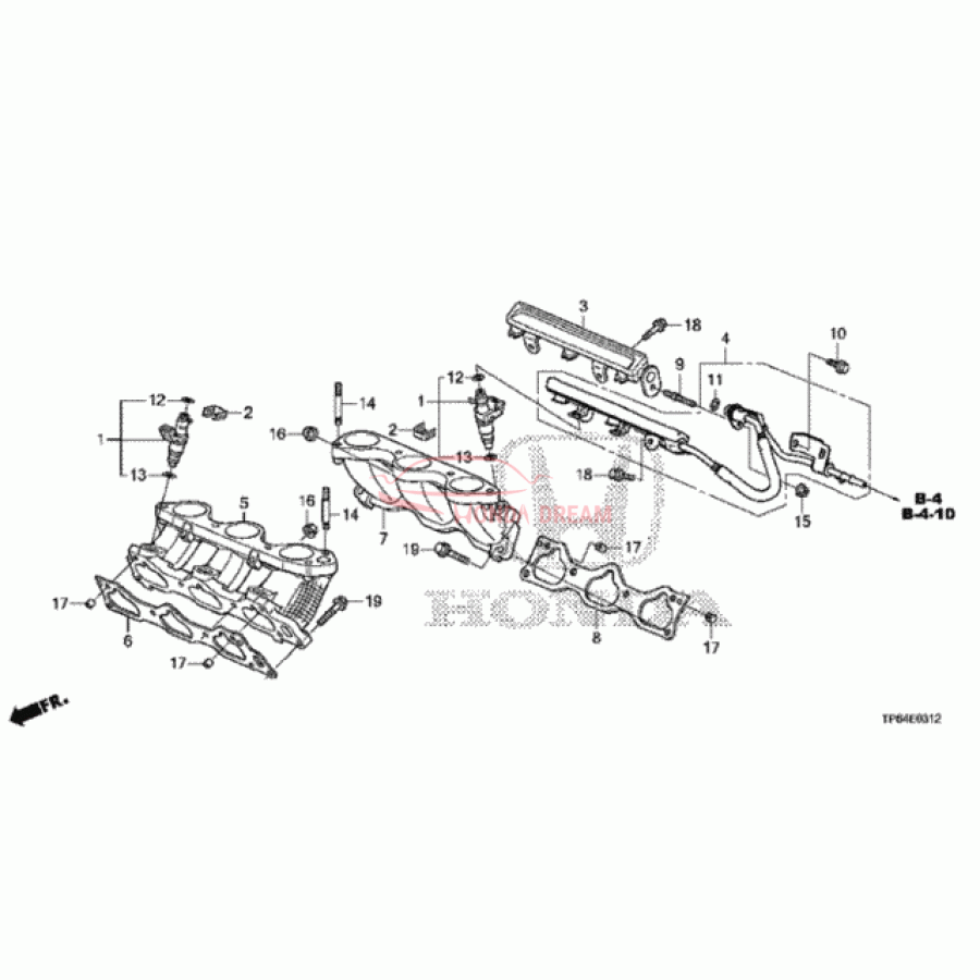 INJECTOR ASSY,FUE (16450-R71-L01) - 1