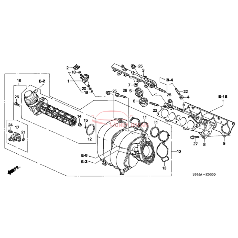 INJECTOR ASSY,AIR (16450-RAA-A01) - 2