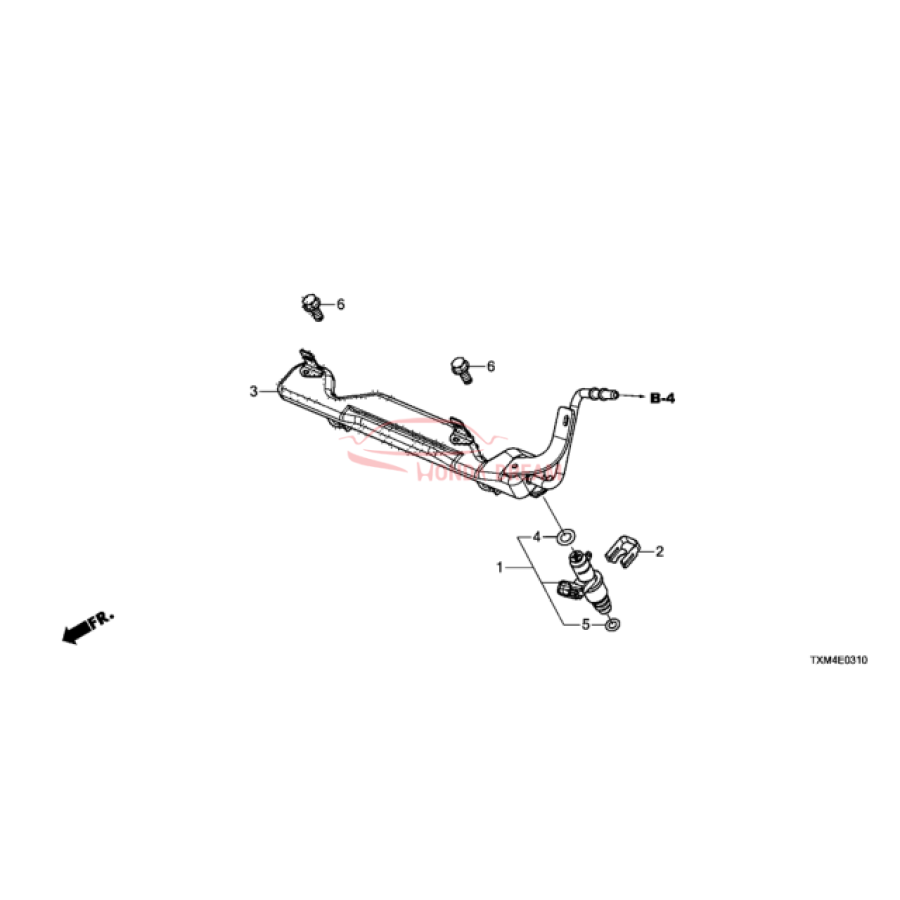 PIPE COMP,FUEL (16620-5R0-003) - 1