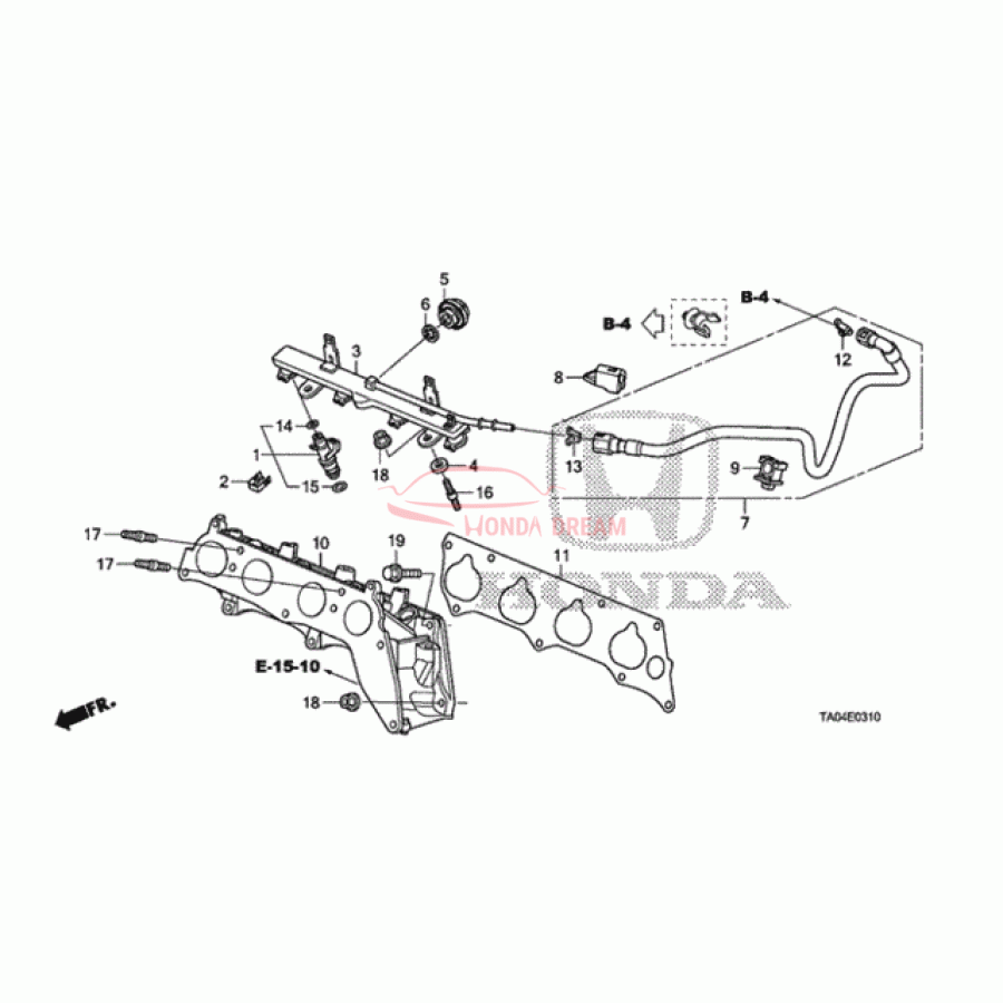 PIPE COMP,FUEL (16620-R40-A01) - 1