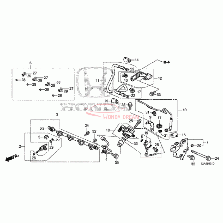 Pipe Complete B, Fuel (16721-5A2-A01) - 1