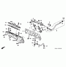 Pipe Complete B, Fuel (16721-RAA-A01)