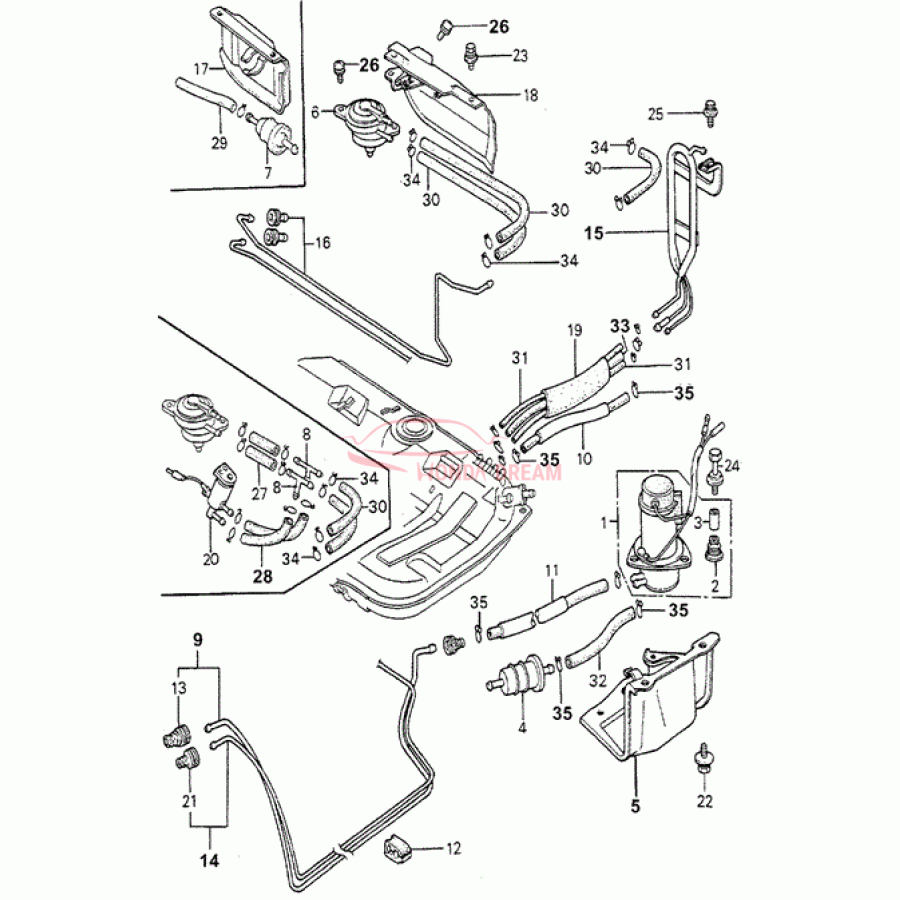 Fuel filter (16900-671-034) - 1