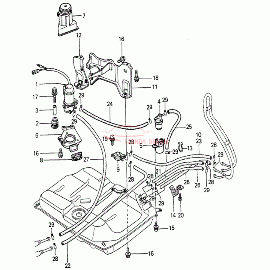 Fuel filter (16900-SA0-044) - 1