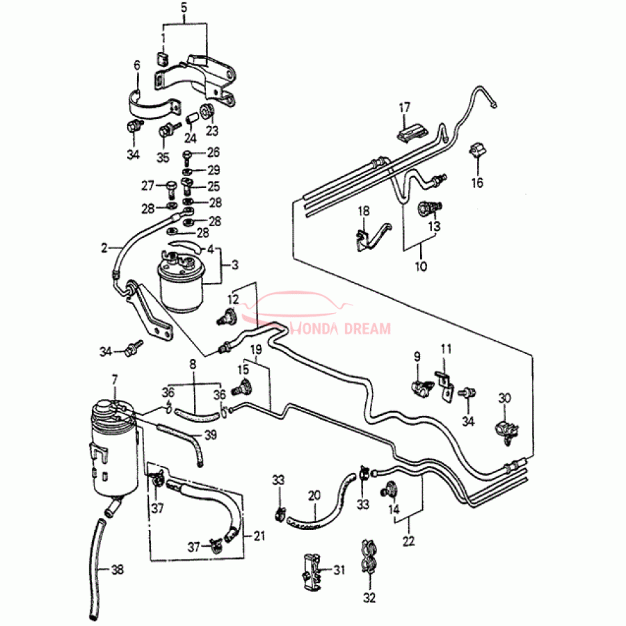 Fuel filter (16900-SD7-670) - 1