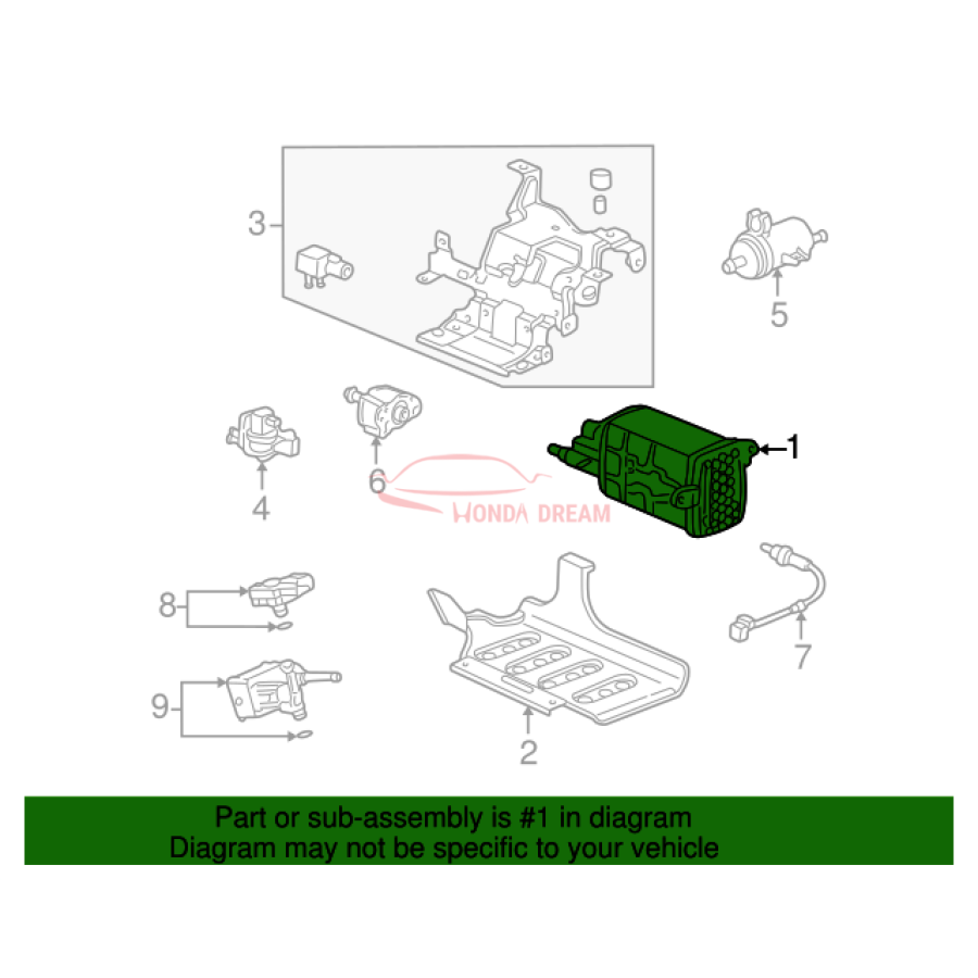 SET,CANISTER ASSY (17011-S9A-A00) - 2