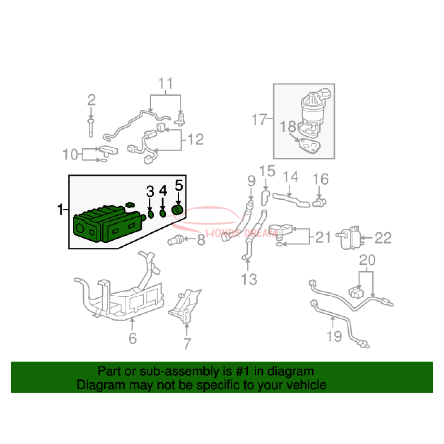 SET,CANISTER ASSY (17011-SWA-A01) - 2