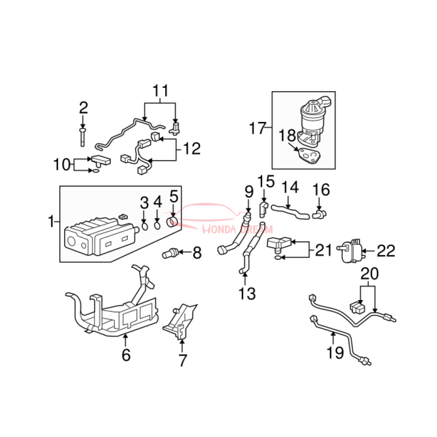 SET,CANISTER ASSY (17011-SWA-A01) - 3