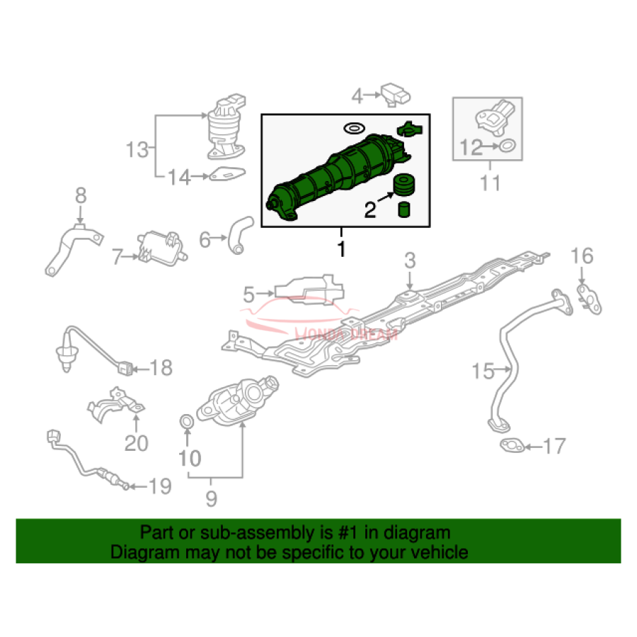 SET,CANISTER ASSY (17011-T7W-A01) - 2