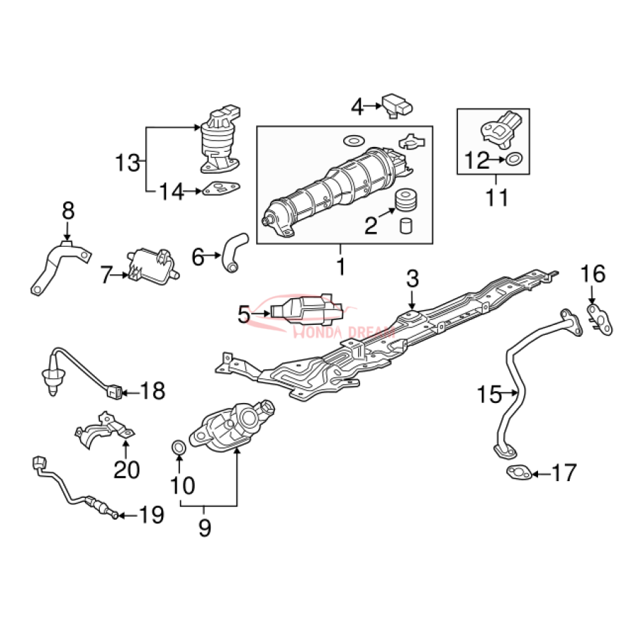 SET,CANISTER ASSY (17011-T7W-A01) - 3