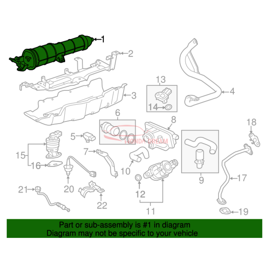 SET,CANISTER ASSY (17011-T7X-A01) - 2