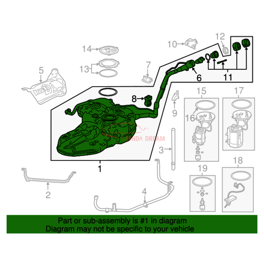 Fuel Tank (17044-TLA-A06) - 2