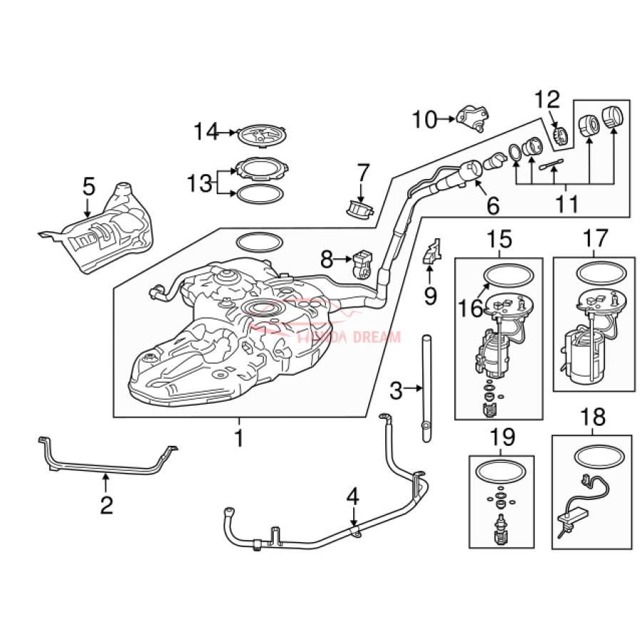 Fuel Tank (17044-TLA-A06) - 3