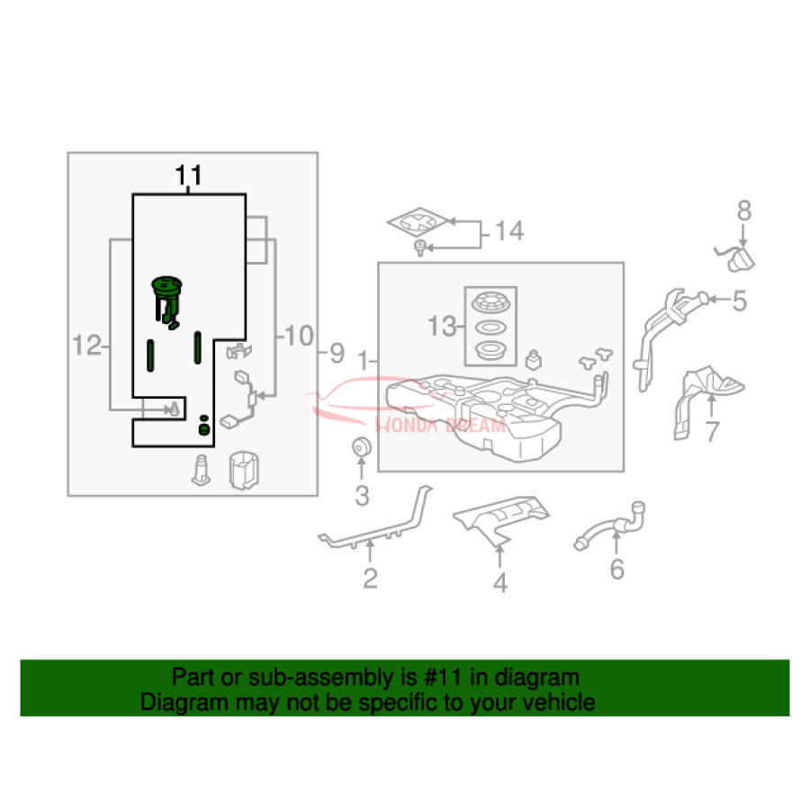 Fuel filter (17048-TA0-A00) - 2