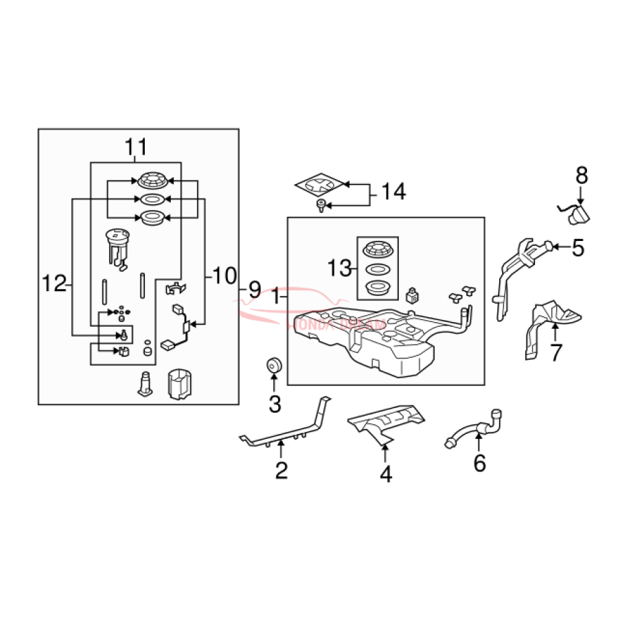 Fuel filter (17048-TA0-A00) - 3