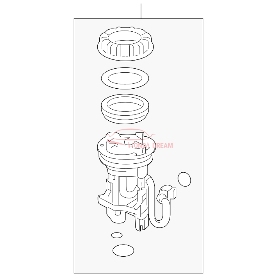 Fuel filter (17048-TK5-A00) - 1